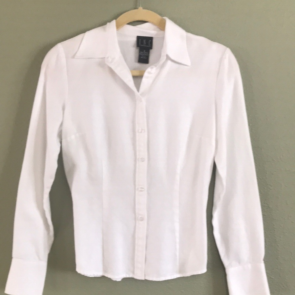 INC International Concepts White Blouse size 2